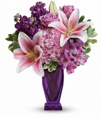 Teleflora's Blushing Violet Bouquet